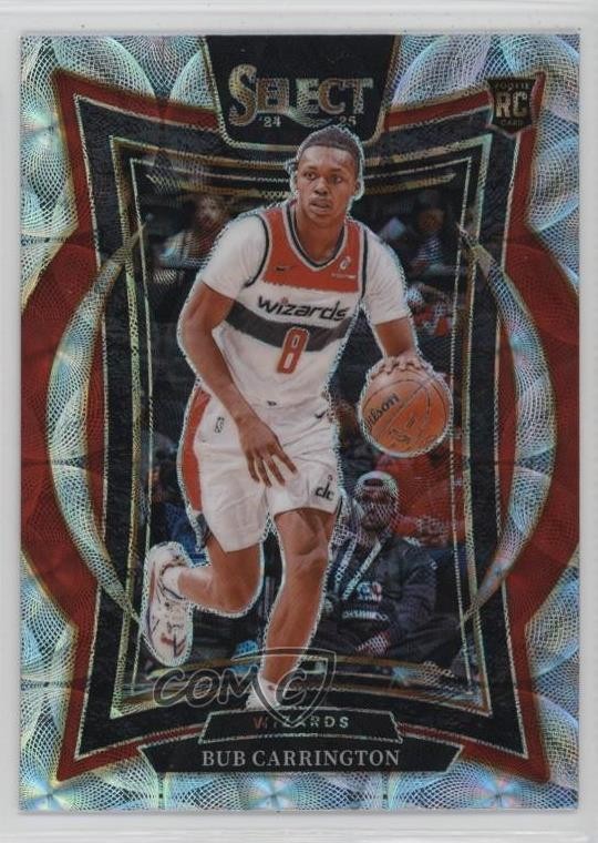 2024-25 Panini Select Concourse Scope Prizm Bub Carrington #81 Rookie RC 1o2
