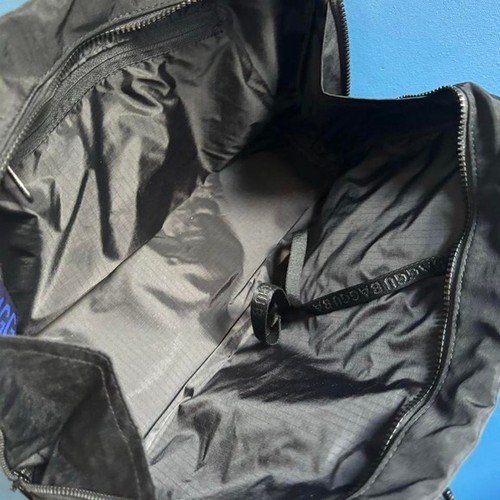 Baggu Medium Nylon Bowler Bag Western Applique Horse Black Brown Purple - Picture 7 of 8