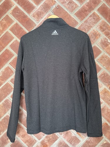 Lot Of 2 Adidas Sweater Men’s Size Small Quarter Zip Golf Sweatshirt Black Gray - Picture 5 of 16
