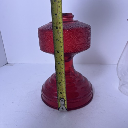 Vintage Early American Lamp "HOMESTEADER" Red Oil Lamp - NIB - Picture 11 of 16