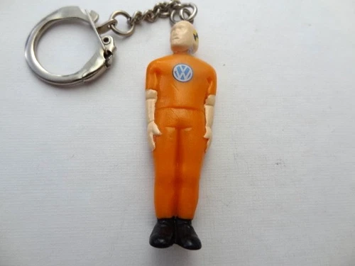 Vintage VW VOLKSWAGEN Golf Beetle funny crash dummy  keychain keyring