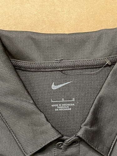 Nike Men’s Large Dri Fit WFU Wake Forest University Polo Black Gold Tennis - Picture 6 of 6