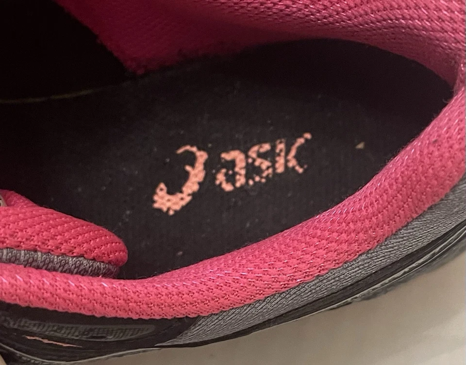 Zapatos deportivos para correr para mujer ASICS GEL-Venture 7 Trial A talla 7,5 gris/rosa/negro Foto 4 de 4