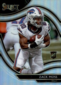 2020 Panini Select #369 Zack Moss Silver Prizm