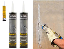 2 Tubes 10 Oz Concrete Crack Seal, Masonry Stucco Repair for Caulk Gun, Flexible