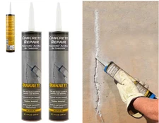 2 Tubes 10 Oz Concrete Crack Seal, Masonry Stucco Repair for Caulk Gun, Flexible