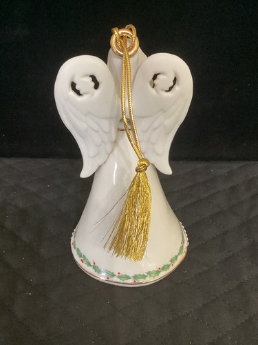 Lenox Sammlerstück Feiertag Weihnachten Engel Glocke 6" Figur Ornament - Bild 4 von 8
