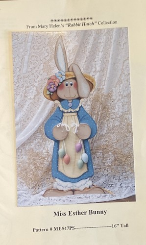 Paquete vintage con patrón Tole: Miss Esther Bunny 16" de alto por Mary Helen Gould - Imagen 1 de 5
