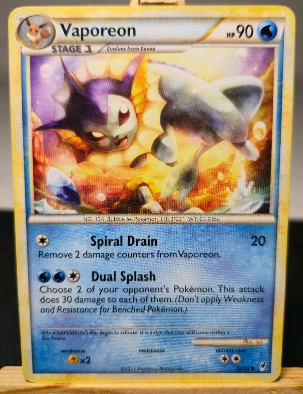 Vaporeon 52/95 Call of Legends EX POKEMON ENGLISH VINTAGE