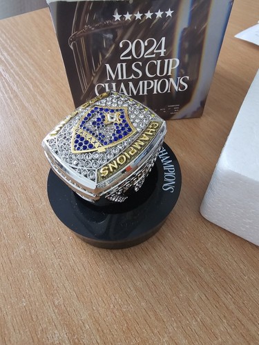 LA GALAXY 2024 MLS CUP CHAMPION RING - BOXED - FOOTBALL SOCCER USA