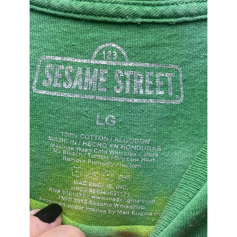 Camisa Cookie Monster Para Hombres Grande Tie-Dye Munchies Rasta Grunge Ropa de Calle Foto 4 de 4