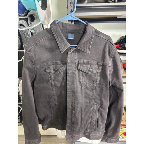 Black Denim Jean Jacket - product listing photo