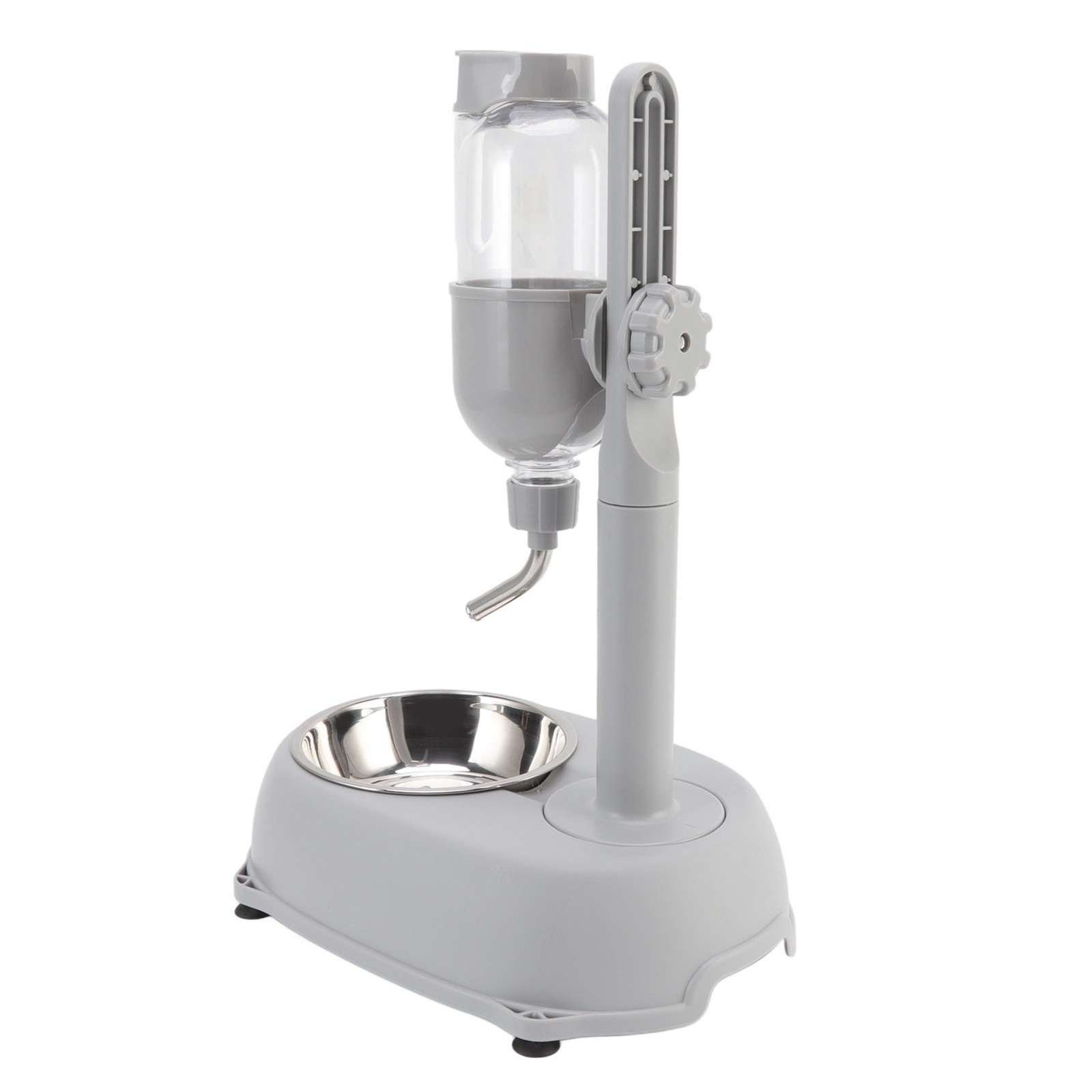 Pet Standing Water Dispenser Bowl 500ml Multifunctional Detachable Height Adjust
