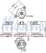 NISSENS 98153 AGR-Ventil für OPEL,VAUXHALL