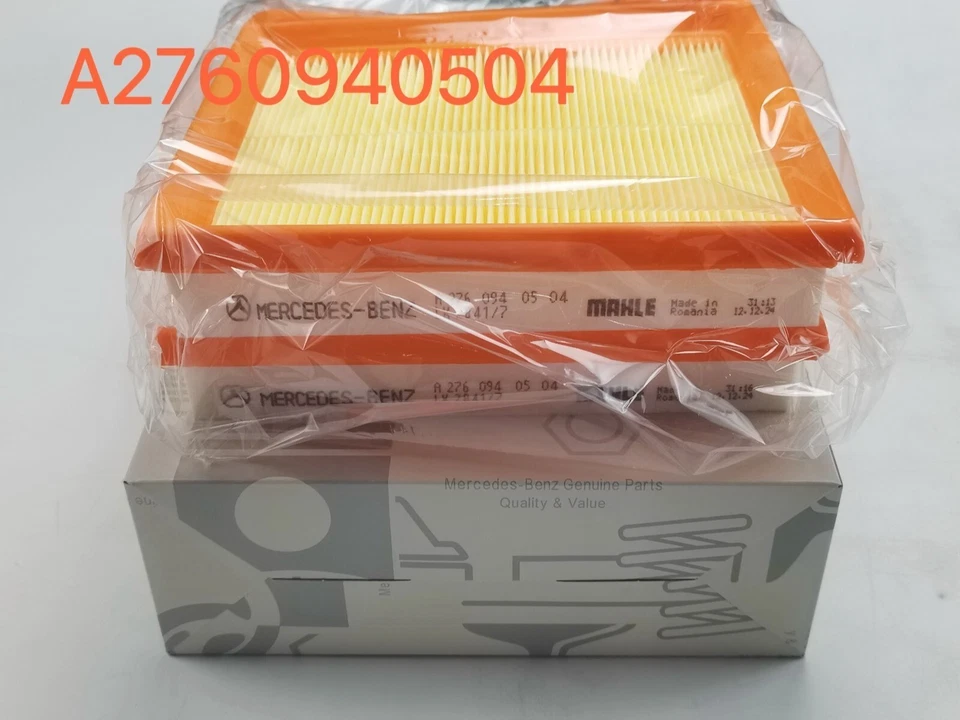 Filtro de aire motor Mercedes-Benz ML W166 2013-2023 NUEVO 2 piezas A2760940504 Foto 3 de 4