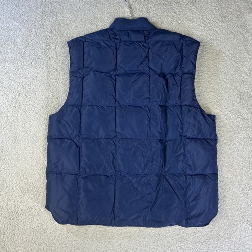 Vintage Cabelas Puffer Vest Mens Large Blue Down Quilted Bubble Outdoor Gorpcore - Picture 3 of 6