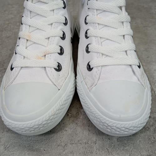 Converse Chuck Taylor Damen Canvas Sneaker Gr. UK 3 weiß Schnürer 1U646 - Bild 12 von 15