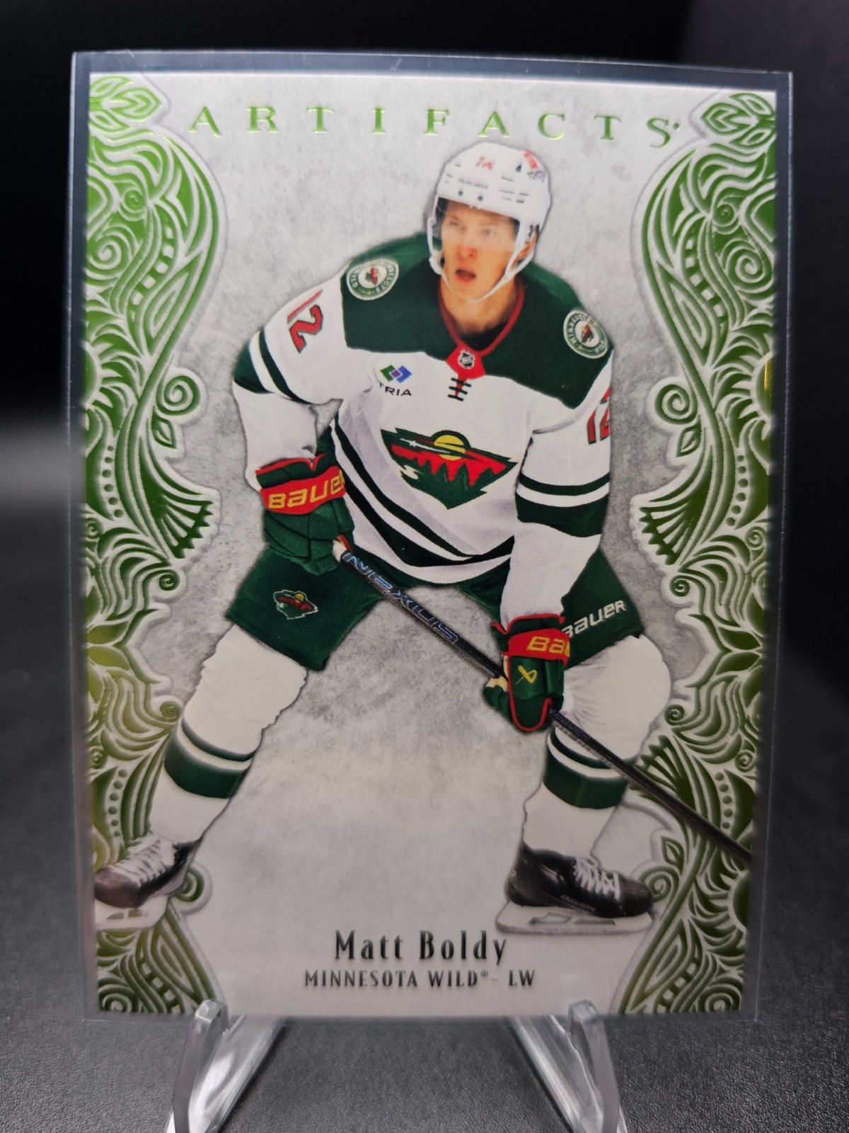 2025-26 UD Artifacts Hockey Matt Boldy Lime Green /125 #37