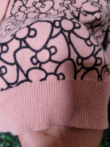 Hello Kitty Forever 21 Strickjacke Pullover Rosa Größe M Logo Knöpfe Damen - Bild 4 von 11