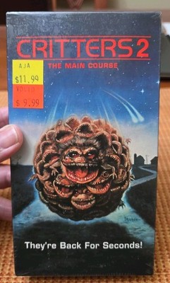 Critters 2 Main Course FACTORY SEALED VHS Watermark MCA NEW & Sealed RARE HTF