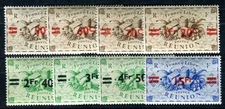 REUNION 1945 YVERT 252-259 ** MINT IMPECCABLE SET (F4007