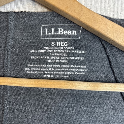Cardigan donna LL Bean cascata aperto piccole tasche con cappuccio Fair Isle grigio accogliente - Foto 3 di 6