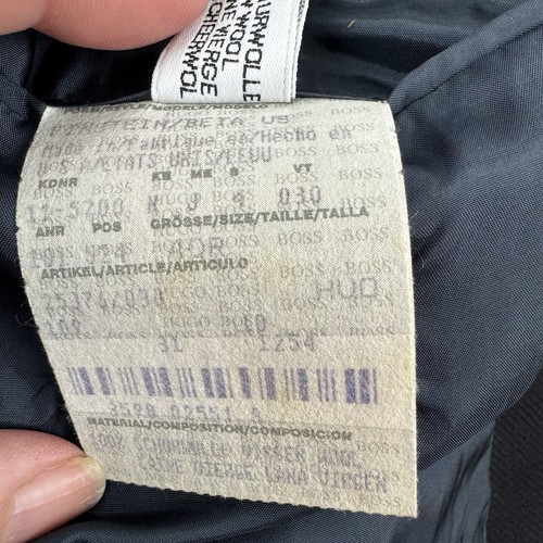 Abrigo Chaqueta Blazer HUGO BOSS Einstein Beta Hombre NEGRO 3 Botones - 40R - Imagen 6 de 6