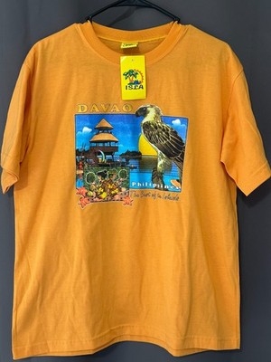 Davao Philippines Souvenir T-Shirt   XL ISLA Brand, Cultural Graphic & Eagle Pri