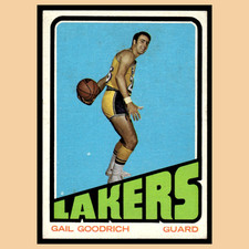 Gail Goodrich #50 1972 Topps Los Angeles Lakers Basketball Card NBA EX