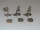 Marx Vintage Early Battleground 1958-59 Mines & Marker Flags lot NICE!