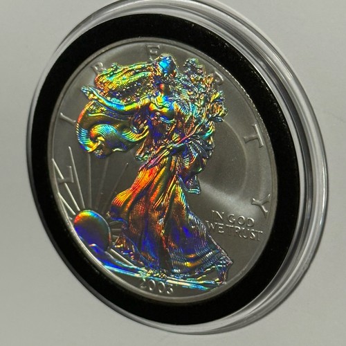 2003 ASE American Eagle Hologram Coin 1 Troy Oz .999 Fine Silver Round Medal 999 - Picture 13 of 18