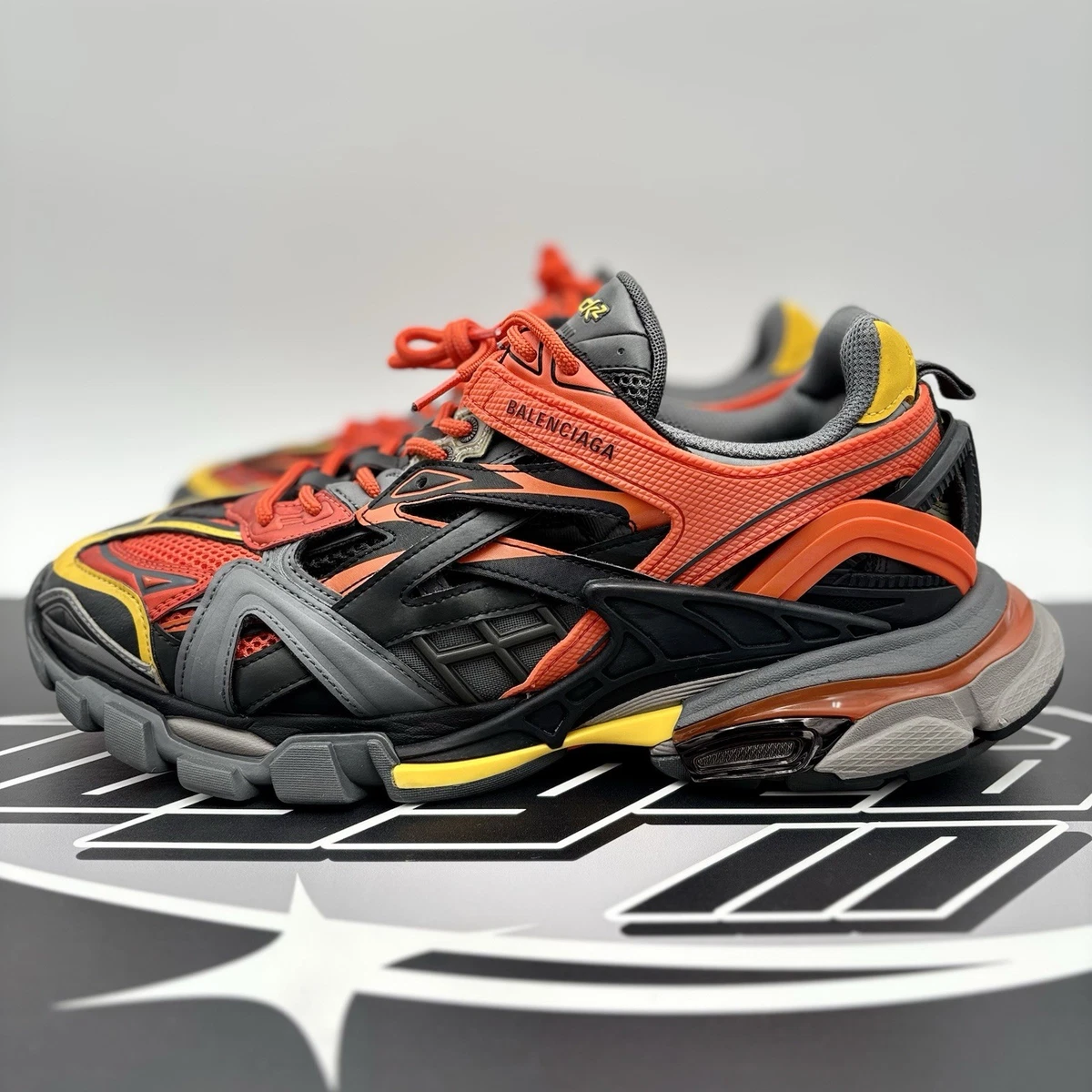 Balenciaga Track 2 Trainer Orange Black for sale | eBay