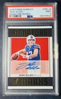 2018 Panini Donruss Josh Allen Signature Marks SM-JA PSA 9