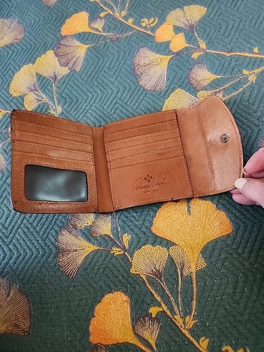 Patricia Nash Leather Van Sannio Floral Roses Tri-Fold Wallet - Imagen 9 de 14