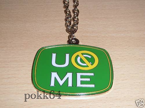 Pendant John Cena Green Wrestling WWE Chain Necklace Metal - Picture 1 of 1