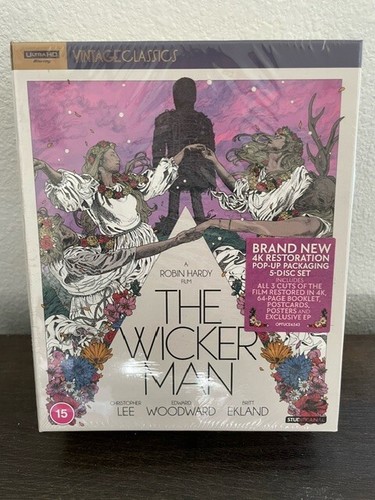 The Wicker Man Collector’s Edition OOP 4K + Blu-ray 1973 Studio Canal 5-disc UK - Picture 2 of 3