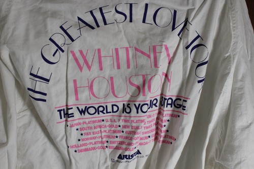 Chaqueta Blanca De Colección Años 80 Whitney Houston The Greatest Love Tour L LEER - Imagen 2 de 5