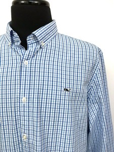 Vineyard-Vines-Whale-Shirt-Slim-Fit-Preppy-Check-Mens-XL-New-98-Two-Tone-Blue