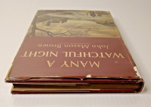 Many A Watchful Night by Lt. John Mason Brown, U.S,N,R, signed 1st edition, 1944 - Imagen 5 de 12