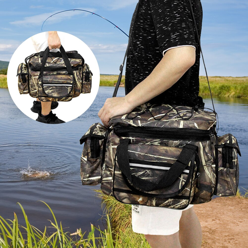 Large Capacity Fishing Tackle Bag Waterproof Storage Bags - Picture 6 of 18