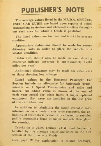 JULY 1967 NADA OFFICIAL USED CAR GUIDE - Picture 3 of 5