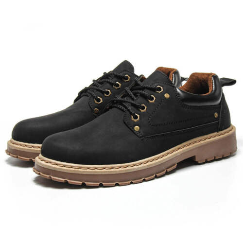 Men's Workwear Shoes British Round Toe Low Heel Height Keep Warm Shoes and Busin - Picture 20 of 25