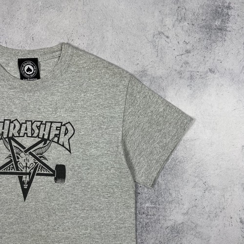 T-shirt uomo Thrasher Pentagram manica corta grande logo grigio taglia small ... - Foto 5 di 13