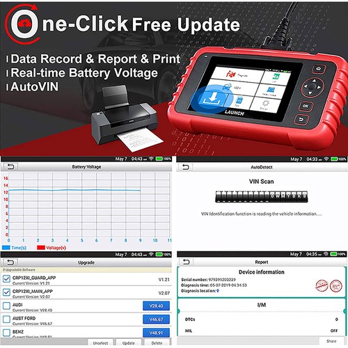 LAUNCH CRP123X Car OBD2 Scanner Code Reader Check Engine ABS SRS Diagnostic Tool - Picture 14 of 22