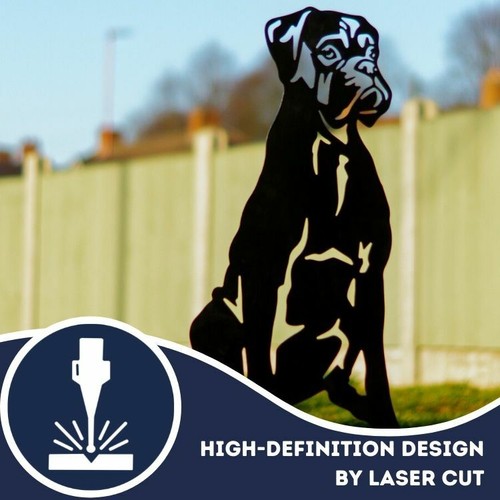 Mastiff Dog Gift Lover Owner Garden Ornament Figurine Home Silhouette Decoration - Picture 31 of 48