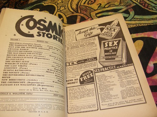 COSMIC STORIES PULP #1 APRIL 1941 ISAAC ASIMOV Vintage Sci-fi - Picture 4 of 5