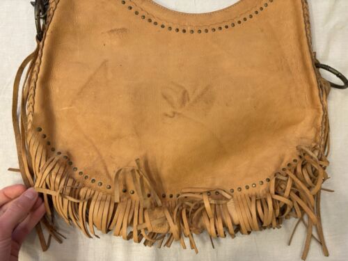 Bandolera Frye de cuero con flecos marrón hippy - Imagen 10 de 24