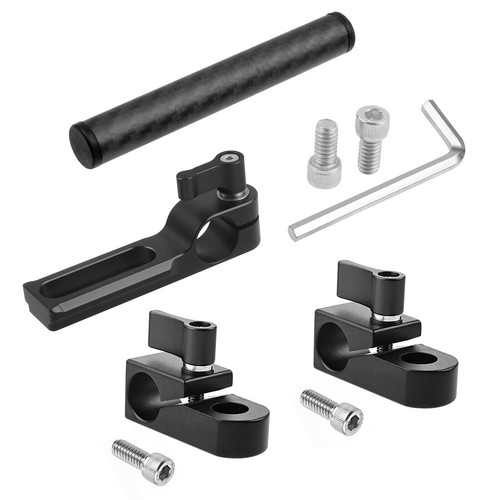 FEICHAO Universal SLR Kamera Standard Single 15mm Rod Clamp NATO Safety Rail - Bild 14 von 16