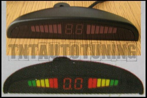 Kit 4 Sensori di Parcheggio Grigio Scuro con Display LED e Buzzer Allarme 22mm - Picture 3 of 4