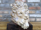 Large Rustic Sleeping Resting Lion Garden Ornament Statue Figurine Sculpture